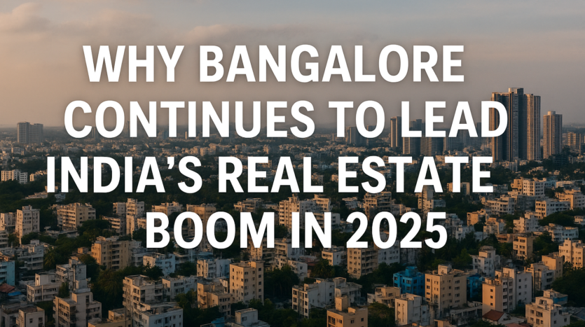 Why Bangalore Continues to Lead India’s Real Estate Boom in 2025